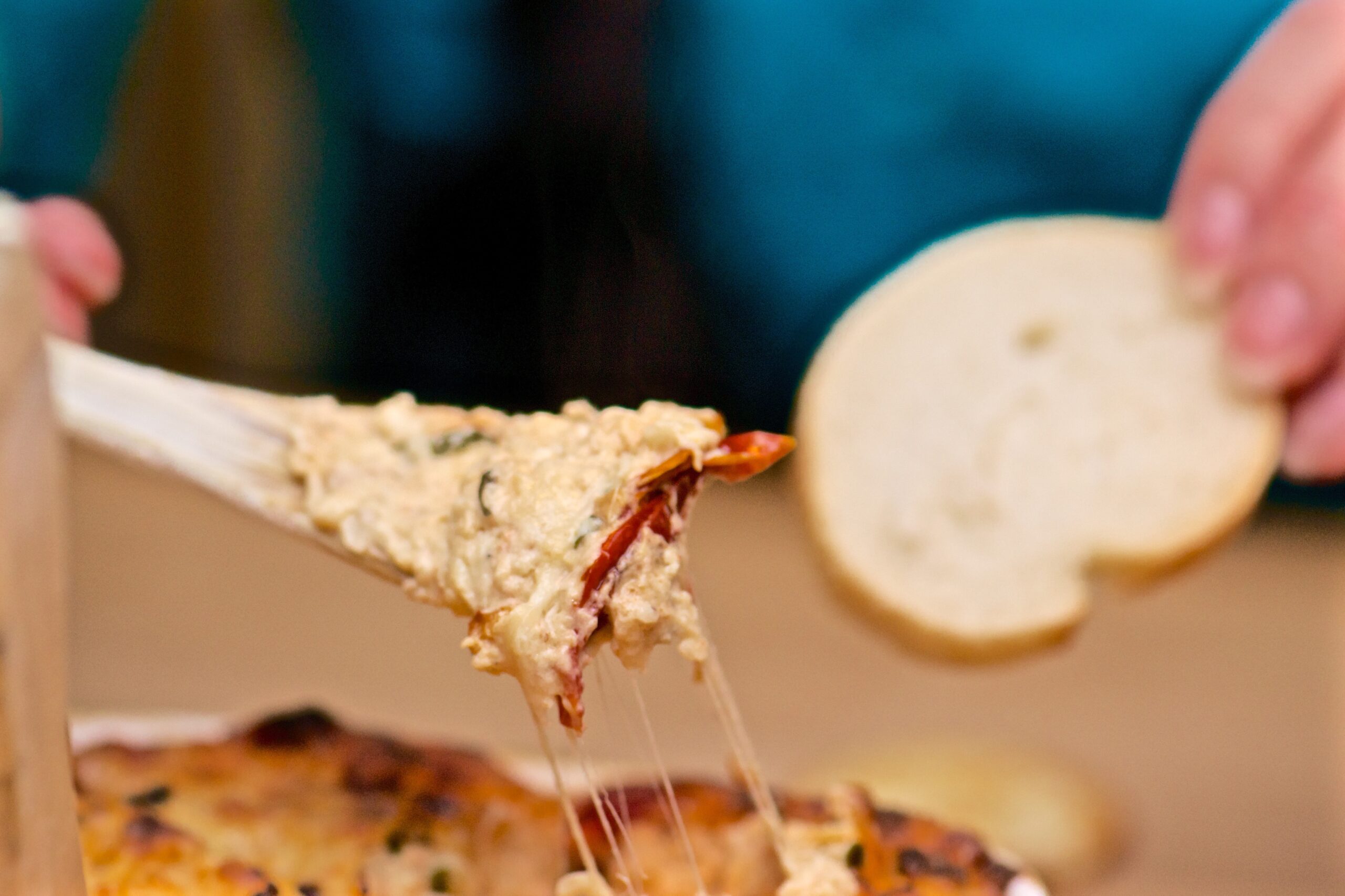 Vit pizzadip